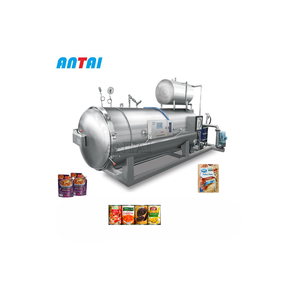 Antai mới liên tục phun nước ngang Nồi hấp tiệt trùng tĩnh cho Thịt đóng hộp PLC thành phần cốt lõi động cơ an toàn thực phẩm - Product Image 3