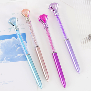 Stylo Bille Promotionnel en Gros pour Bureau, École, Cadeau, Papeterie, avec Tête en Cristal Diamant, Pointe 1.0mm, Multifonctionnel, en Plastique - Product Image 5