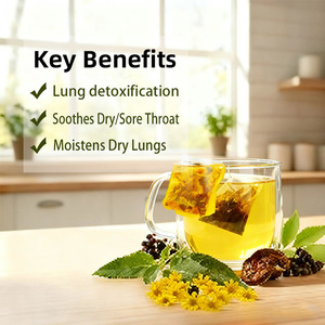 Tisane 100% <span class=keywords><strong>Erbe</strong></span> Grezze in Bustine per la Purificazione Polmonare e la Resistenza alla Polvere, contro la Tosse e per la Salute della Gola, in Confezione - Product Image 5