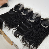 Promotion Letsfly 78$ Perruque naturelle bouclée Jerry 13x4 Lace Front en cheveux humains Remy Water Wave Indiens Vente en gros