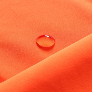 Tela de piel de melocotón de microfibra de poliéster 100% reciclada, impermeable, recubierta de Pu, chaleco de seguridad, protección, sombreros, capas, ropa - Product Image 3