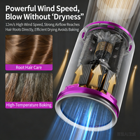 Sèche-cheveux ionique pliable de voyage haute qualité 2400W à séchage rapide avec diffuseur pour voiture/camping-car, usage extérieur, salon et hôtel, logo personnalisé