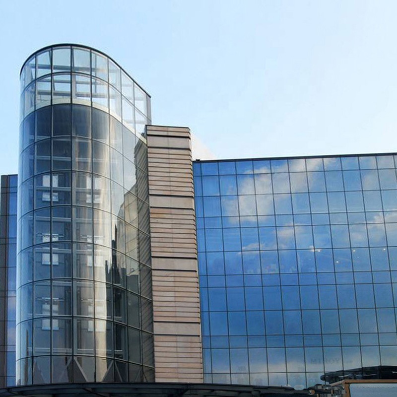 Structures Glass Curtain Walls with Aluminium