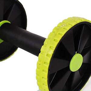 Logotipo privado Rueda <span class=keywords><strong>AB</strong></span> de plástico doble Ruedas de rodillos de entrenamiento Equipo de ejercicio personalizado - Product Image 5