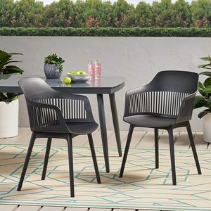 Chaise de salle à manger moderne nordique en plastique PP de haute qualité avec accoudoirs réglables et couleurs OEM pour la salle à manger à domicile - Product Image 2