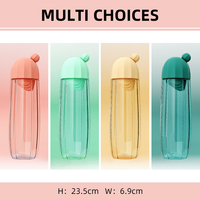 Bouteille à thé avec bouchon à vis, infuseur à thé intégré et design à large ouverture, forme hexagonale transparente, bouteille infuseur de qualité alimentaire