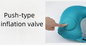 Venta al por mayor Almohada para el cuello Oficina Siesta y como almohada de avión Reposacabezas Cojín de aire Almohada para el cuello Almohada inflable en forma de U Almohada de viaje - Product Image 4