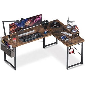 Table d'ordinateur de jeu en forme de L personnalisée OEM bon marché avec <span class=keywords><strong>support</strong></span> d'écran - Product Image 1