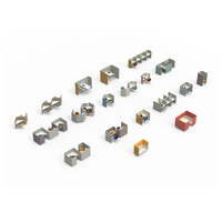 Cabine de confidentialité flexible pour le travail au bureau, espace de travail modulaire portable, alternative aux cloisons fixes, pour les équipes hybrides