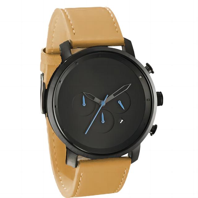 Good Price Classic Watches 43 MM Men's Analog Minimalist Watch Leather Wristband Water Resistant Watch