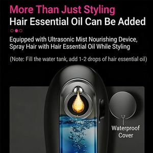 <span class=keywords><strong>Cepillo</strong></span> <span class=keywords><strong>Alisador</strong></span> de Cabello Recargable con 3 Ajustes de Temperatura, Iones Negativos, Pulverizador <span class=keywords><strong>El</strong></span>éctrico y Compartimento para Aceite Esencial - Product Image 3