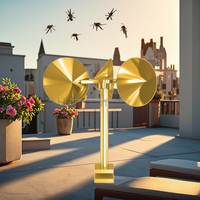 Dispositif anti-oiseaux OEM ODM efficace à énergie éolienne et réfléchissant pour la lutte contre les nuisibles sur les toits, patios, cours et jardins - Répulsif pour oiseaux et pigeons