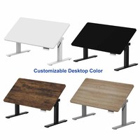 Cadre de bureau debout de dessin d'art de table inclinable intelligent d'étude réglable en hauteur électrique ergonomique