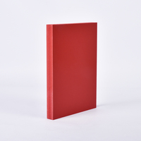 JIEPIN Panneau en PVC rouge ignifuge 1220x2440mm 5mm 8mm pour espaces publics