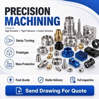 Usinage CNC 5 axes sur mesure de précision, pièces en aluminium/laiton/acier inoxydable, service de fraisage/tournage, anodisation pour l'usinage