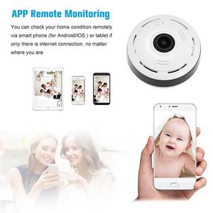 Caméra IP de sécurité <span class=keywords><strong>V380</strong></span> Pro sans fil WiFi, caméra panoramique à 360 degrés pour plafond intérieur, caméra fisheye, mini caméra - Product Image 6
