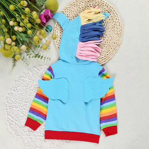 Offerta speciale europea americana giacca a maniche lunghe con cappuccio con cerniera bambina 'little for Pony Tales abbigliamento primavera autunno - Product Image 3