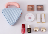 Nouvelle pochette de cosmétique en tissu matelassé avec poignée Portable, jolie fille, 2022