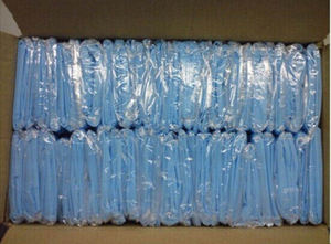 EN13795 pasado Color azul desechable CPE vestido con el pulgar gancho - Product Image 6