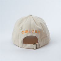 Color Beige Tamaño DE LOS NIÑOS Sombreros de papá Tamaño personalizado 6 Panel Estilo no estructurado Gorras de béisbol para niños con etiquetas en el interior