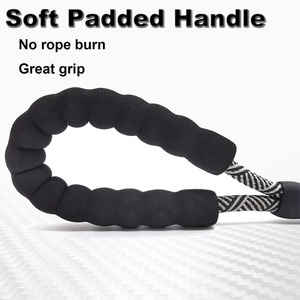 Correa de cuerda corta para perros, asa acolchada de fácil Control para entrenamiento de escalada, caminar y guiar ciegos - Product Image 3