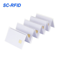 Benutzer definierte gedruckte SC-RFID zugriffs kontrolle PVC-Karte Sle4442/4428 Kontakt IC-Chip 13,56 MHz Frequenz leere Magnetstreifen-Chipkarte