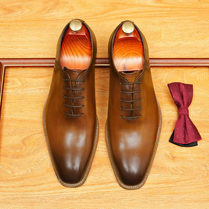 Traje de hombre de negocios formal, moderno y a la moda, hecho a medida con cuero genuino de alta gama, zapatos de cuero para hombre - Product Image 6