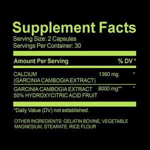 Olli nhãn hiệu riêng số lượng lớn Garcinia Cambogia Viên nang bổ sung sản phẩm giảm béo <span class=keywords><strong>HCA</strong></span> thuốc Garcinia Cambogia chiết xuất viên nang - Product Image 2