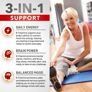 Fabricant de compléments alimentaires en vitamine B complexe en gros avec inositol pour le soutien énergétique, 90 capsules de vitamine B - Product Image 2