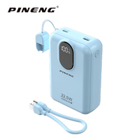 Batterie externe magnétique 2-en-1 à grande capacité 20000 mAh avec écran LED, chargeur sans fil 77 Wh à longue autonomie, charge rapide Type-C 22,5 W
