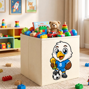 Paniers de rangement robustes en tissu Oxford, paniers organisateurs cubiques de 13 pouces, poignées renforcées, boîte de rangement inodore et lavable pour placard - Product Image 1