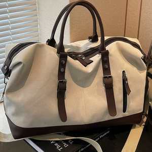 Sac de voyage sport personnalisé avec logo, grande capacité, en toile, pour ordinateur portable, sac à bandoulière, sac messager, sac de sport de haute qualité pour femmes - Product Image 2