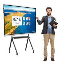 Pizarra Electrónica Interactiva LED con Resolución 4K, Pantalla Táctil, Cámara, Soporte de Animación, 1 Año de Garantía, Compras Remotas