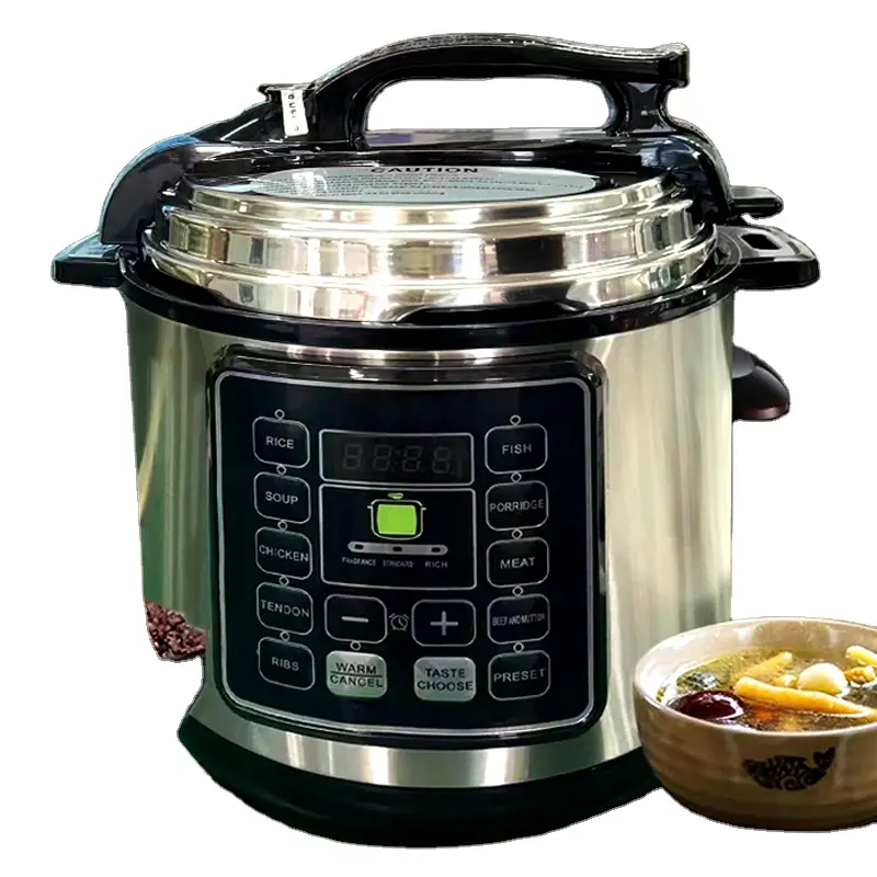 Factory Price 6L Home Appliance 6L Electrical Multi Cooker Multifunctional Electric Pressure Cookers Silver Crest Rice Cooker