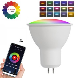 Tuya wifi thông minh Bóng Đèn Dimmable rgbcw <span class=keywords><strong>LED</strong></span> ánh sáng 16 triệu RGB Màu sắc GU10 E27 gu5.3 nến đèn Alexa Google App điều khiển - Product Image 2