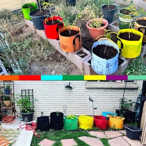 Sac de plantation en <span class=keywords><strong>feutre</strong></span>, sac de culture pour légumes et fleurs, seau de plantation en tissu non tissé - Product Image 2