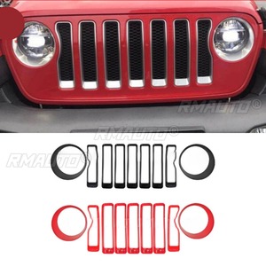 Décoration de calandre avant, cercle de phare pour Toyota Land Cruiser Highlander 2021+, kit carrosserie, accessoires de voiture - Product Image 1