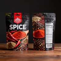 Sachets Doypack à fermeture éclair en aluminium de luxe avec impression personnalisée, recyclables, de qualité alimentaire, pour emballage de thé en poudre et d'épices