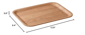 Aluminized Steel Yellow Non-Stick Coating 0.5mm Thick Rectangular <b>Baking</b> Tray with Embossed Floral Decor <b>Oven</b> Safe - Product Image 4