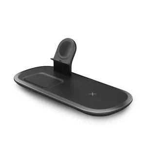 Best Products to Sell in 2022 15W Fast Charging Station Dock Phone Holder Wireless Charger Stand 3 in 1 Mobile Phone Qi Wireless