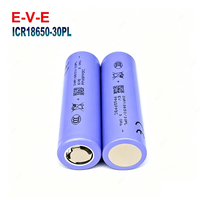 Baterai EV E 30PL 18650 3.6V 3000mah 60A Discharge Silinder Isi Ulang Lithium Ion Baterai Lithium Berdaya Tinggi