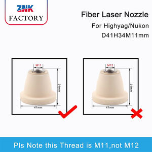 Soporte de Boquilla ZNK OEM <span class=keywords><strong>Nukon</strong></span> HIGHYAG de Cerámica para Láser, Diámetro 41mm, Altura 34mm, M11, para Láser de Fibra Highyag/<span class=keywords><strong>Nukon</strong></span>, Precio Competitivo - Product Image 3