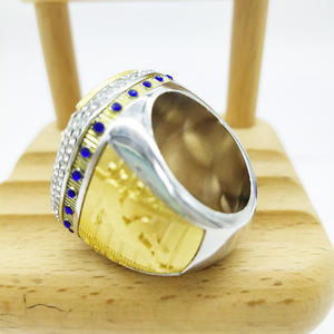 2025 Fantasy Football Ring Personnalisation Usine Blanc, Exquis & Unique Alliage Mode Design Géométrique - Product Image 6