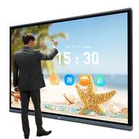 Tableau blanc interactif intelligent 4K, panneaux plats pour l'enseignement, vente en gros, moniteurs LCD 40 points, 65, 75, 55 pouces pour l'école