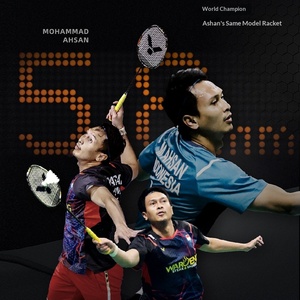 Raquette de badminton <span class=keywords><strong>Victor</strong></span> Black Gold Falcon TK-F C Ultra Golden Claw Haut de gamme Offensive G5 Poignée légèrement ferme Bleu Professionnel - Product Image 2
