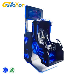 เครื่องเล่นรถไฟเหาะ 360 องศา วีอาร์ เกมวิดีโอ 9ดี วีอาร์ รถไฟเหาะจำลอง วีอาร์ อุปกรณ์สวนสนุก - Product Image 2