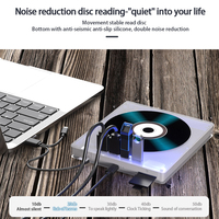7-1 Multifunctional External Optical Drive Mobile Computer USB CD Disc Player Button Control No Display Home Use