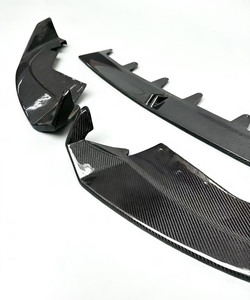 Per Serie 3 G20 330i M340i Separatori Paraurti Anteriore in Fibra di Carbonio con Fori di Scarico Installazione Universale Kit Carrozzeria - Product Image 6