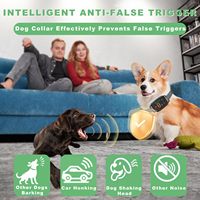 Collier anti-aboiement intelligent rechargeable Elecpet, 6 niveaux de sensibilité réglables, vibration, bip, matériau plastique pour chiens