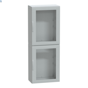 Armoire sur pied à 2 portes Nsypla2074tg en polyester renforcé de fibres de verre, IP 65, 750 mm, gris 620 mm, série Panelset - Product Image 1